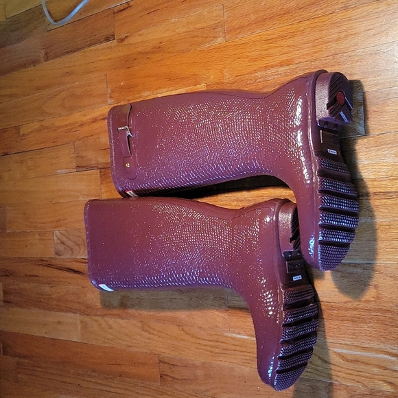 💃🏾 SALE💃🏾Hunter Women's Original Embossed Refined Tall Waterproof Rain Boot - Picture 8 of 10